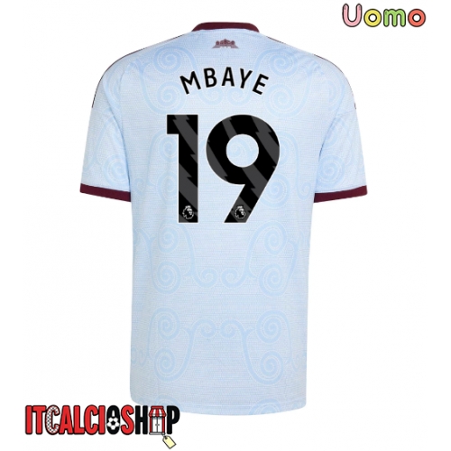 Aston Villa Ibrahim Mbaye #19 Terza Maglia 2026-27 Manica Corta